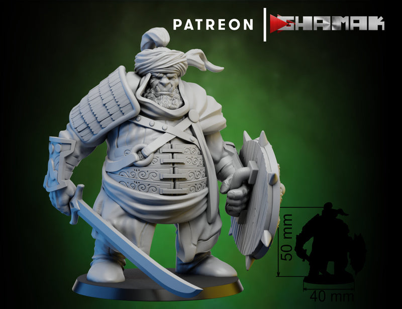 Troop 3 | Ogres | Fantasy Miniature | Ghamak TabletopXtra