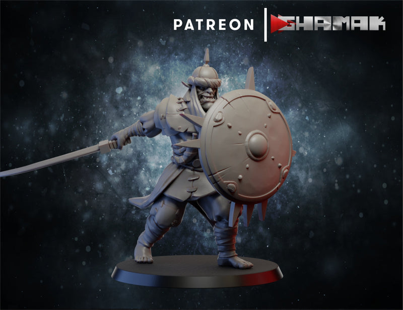 Trooper D | First Born | Grimdark Proxy Miniature | Ghamak TabletopXtra