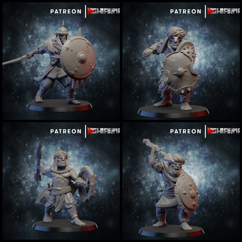 Trooper Miniatures | Orcs | Grimdark Proxy Miniature | Ghamak TabletopXtra