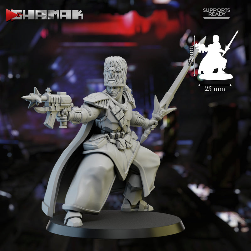 Trooper Sergeant | First Born | Grimdark Proxy Miniature | Ghamak TabletopXtra