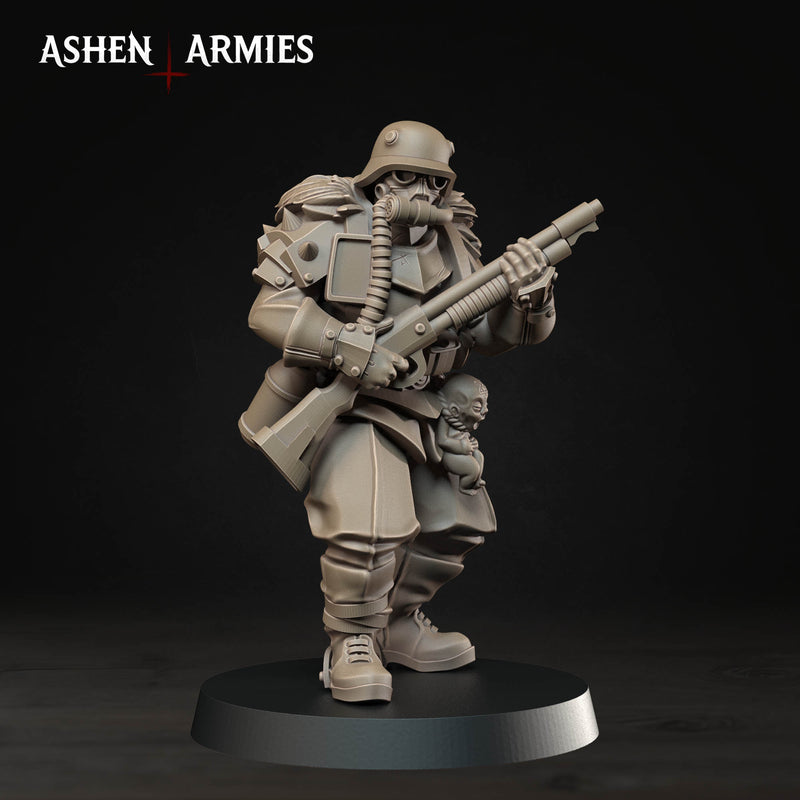 Heretic Trooper Miniatures | Hellbound Apostasy | Trench Grimdark | Ashen Armies