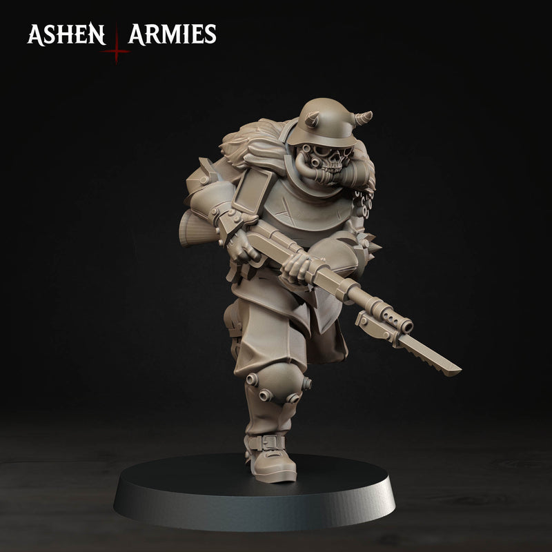 Heretic Trooper Miniatures | Hellbound Apostasy | Trench Grimdark | Ashen Armies