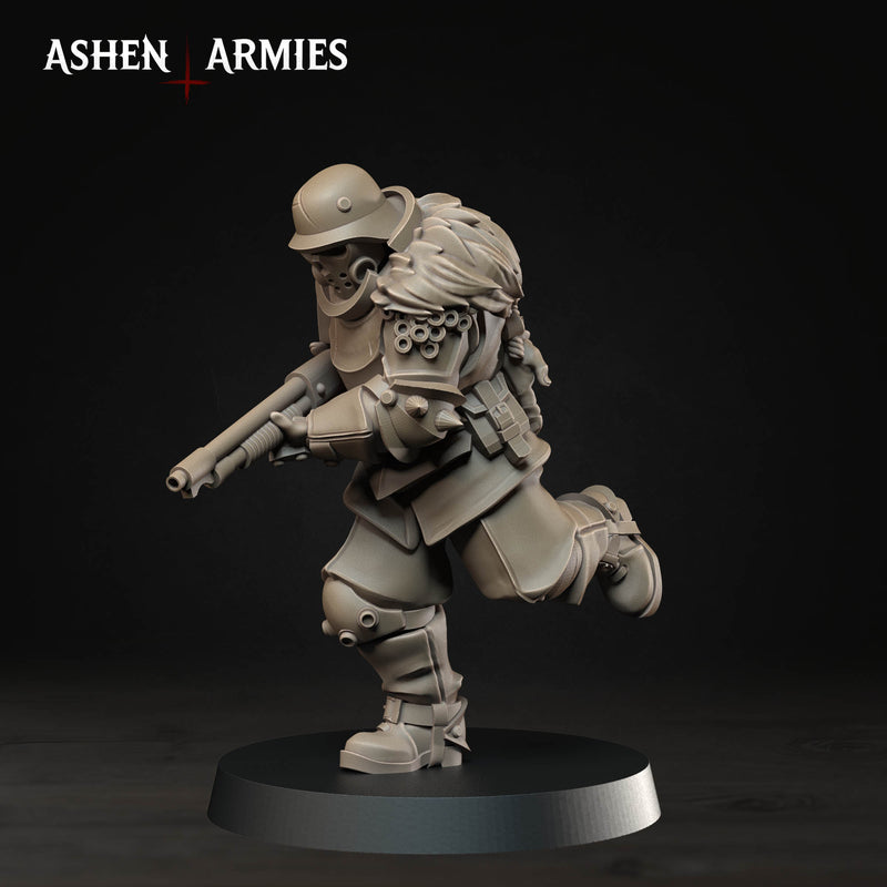 Heretic Trooper Miniatures | Hellbound Apostasy | Trench Grimdark | Ashen Armies