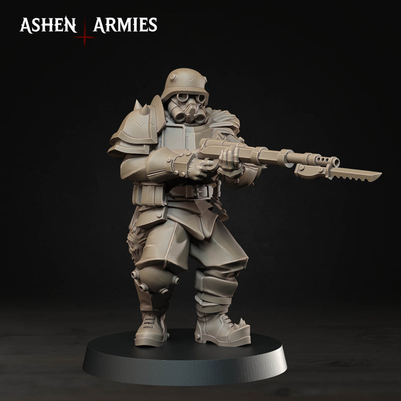 Heretic Trooper Miniatures | Hellbound Apostasy | Trench Grimdark | Ashen Armies
