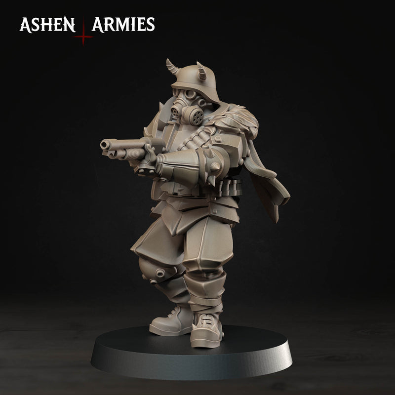 Heretic Trooper Miniatures | Hellbound Apostasy | Trench Grimdark | Ashen Armies