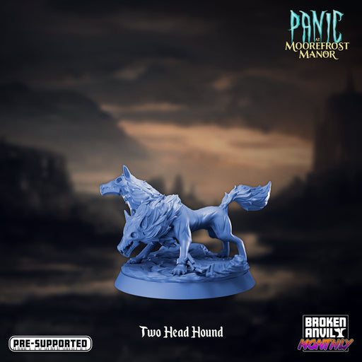 Two Head Hound | Panic at Moorefrost Manor | Tabletop RPG Miniature TabletopXtra