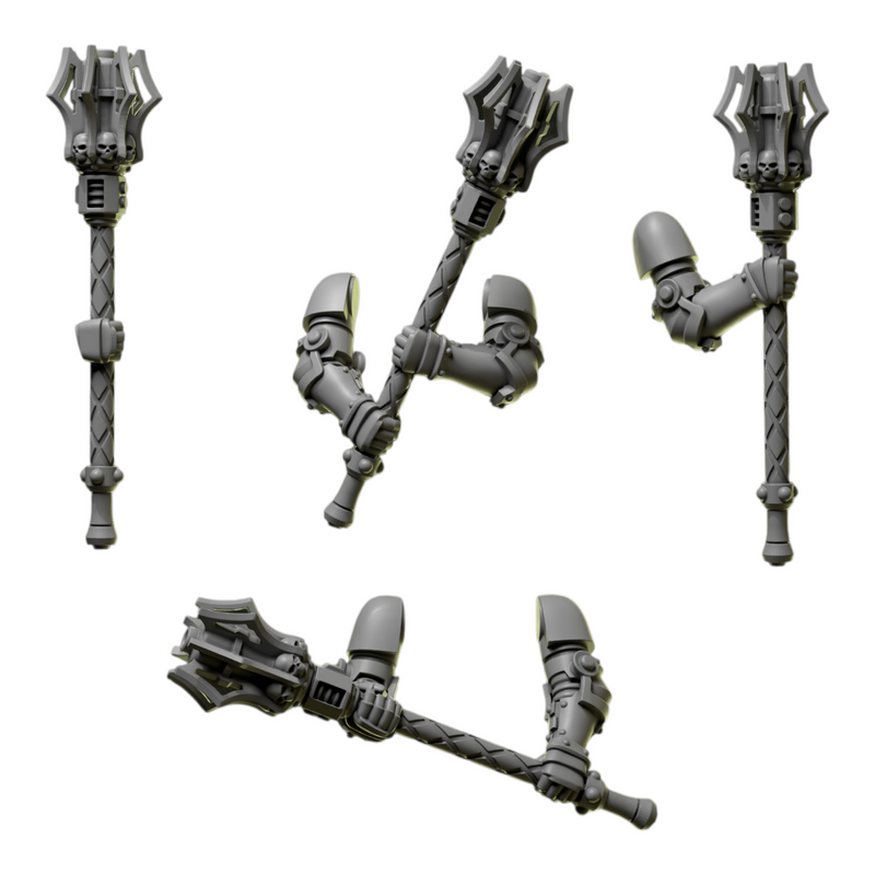 Two Handed Mauls | Eternal Pilgrims | Conversion Bits For 28mm 32mm Sci-fi Marines