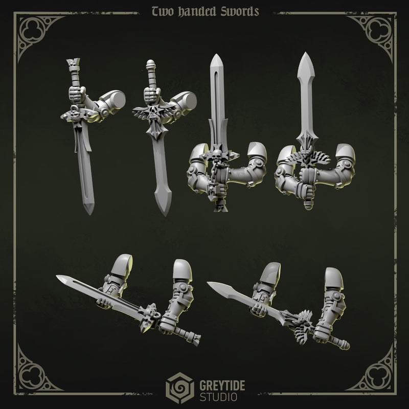 Swords | Eternal Pilgrims | Conversion Bits For 28mm 32mm Sci-fi Marines