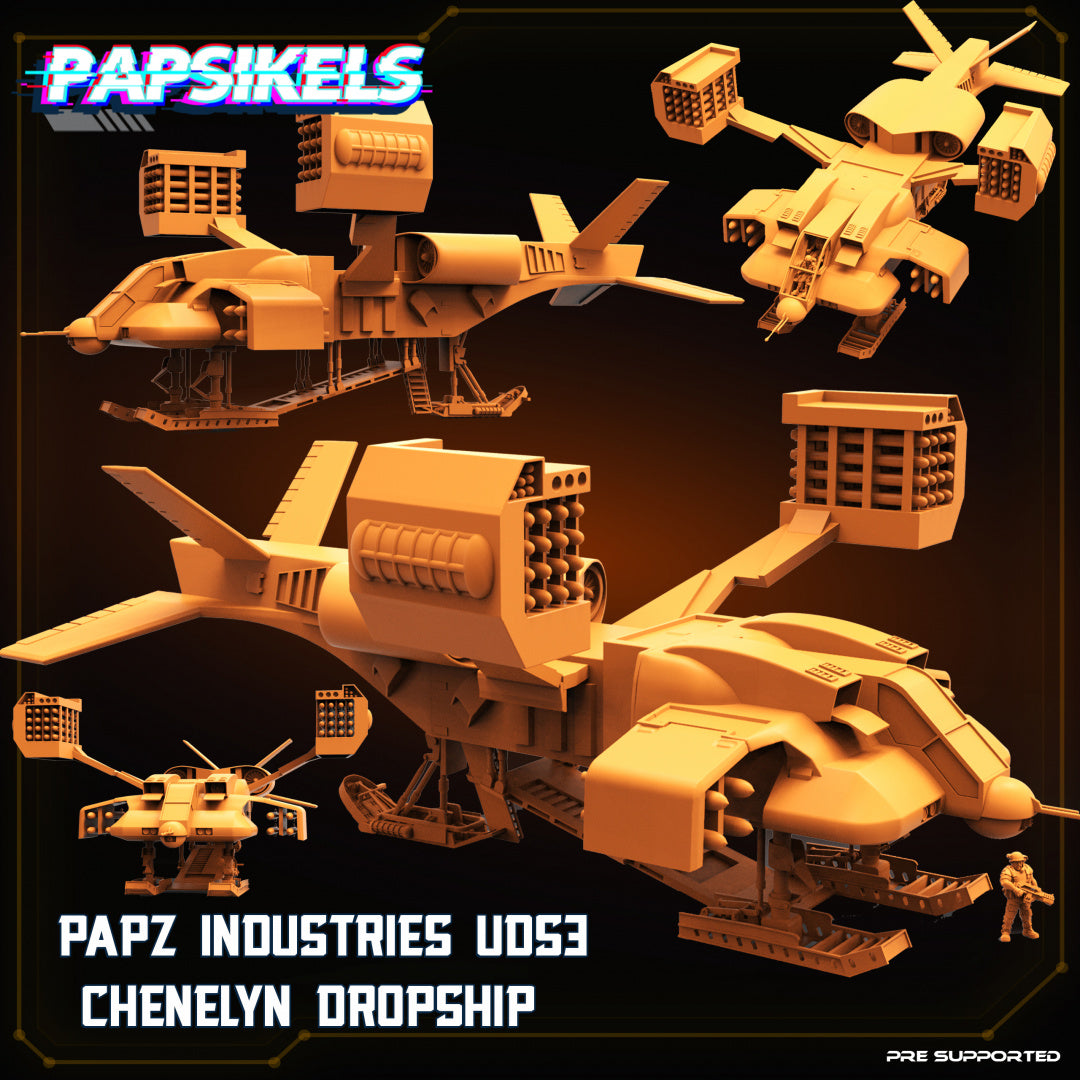 UDS3 Chenelyn Dropship | Sci-Fi Specials | Sci-Fi Miniature | Papsikel ...