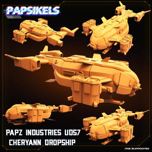 UDS7 Cheryann Dropship | Sci-Fi Specials | Sci-Fi Miniature | Papsikels TabletopXtra