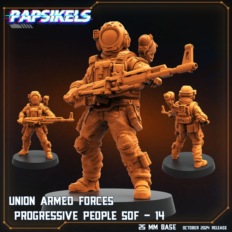 Union Armed Forces SOF Set 2 Miniatures | One Page Rules Compatible | Papsikels