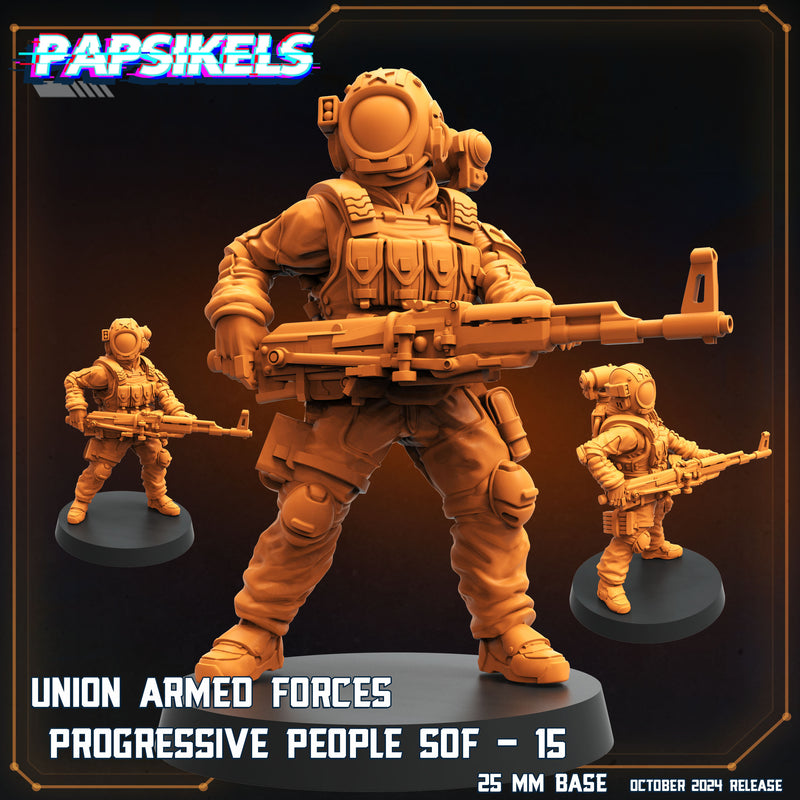 Union Armed Forces SOF Set 2 Miniatures | One Page Rules Compatible | Papsikels