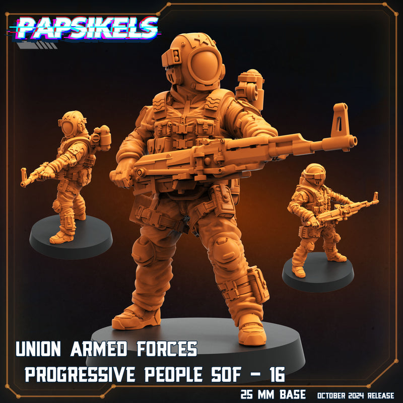 Union Armed Forces SOF Set 2 Miniatures | One Page Rules Compatible | Papsikels