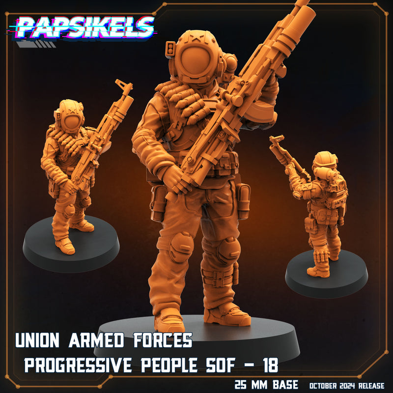 Union Armed Forces SOF Set 2 Miniatures | One Page Rules Compatible | Papsikels