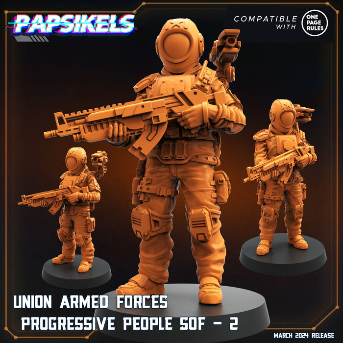Union Armed Forces SOF 2 | Dropship Troopers IV | Sci-Fi Miniature | Papsikels