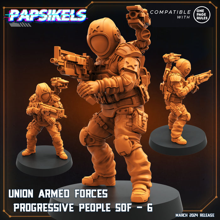 Union Armed Forces SOF 6 | Dropship Troopers IV | Sci-Fi Miniature | Papsikels