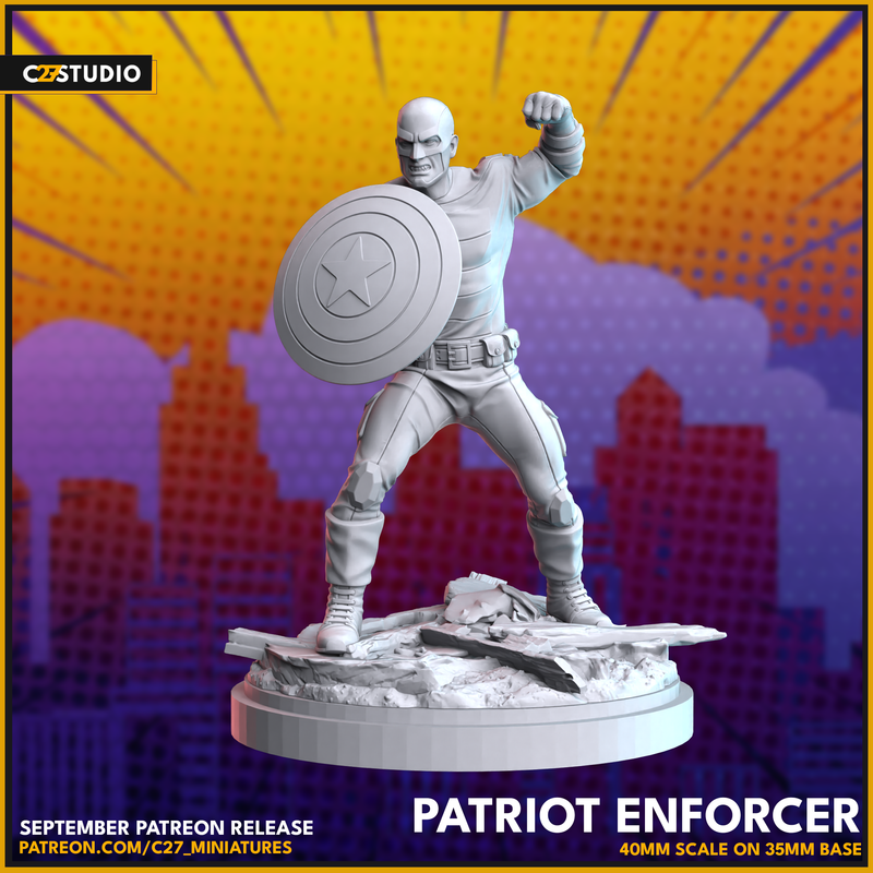 Patriot Enforcer | Heroes | Sci-Fi Miniature | C27 Studio