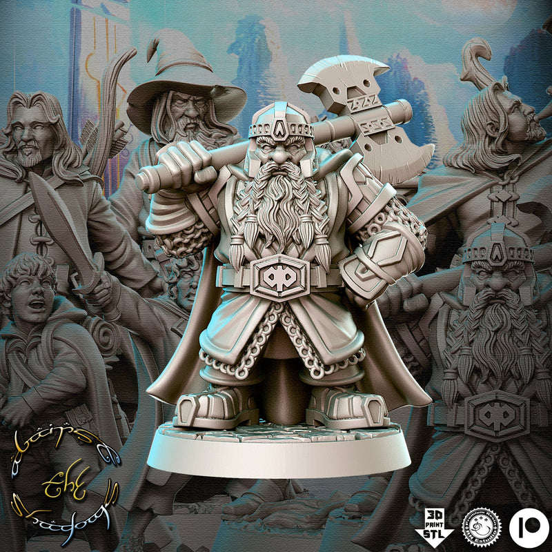 Uddir Thunderaxe | Against the Shadows | Fantasy Miniature | RN Estudio TabletopXtra