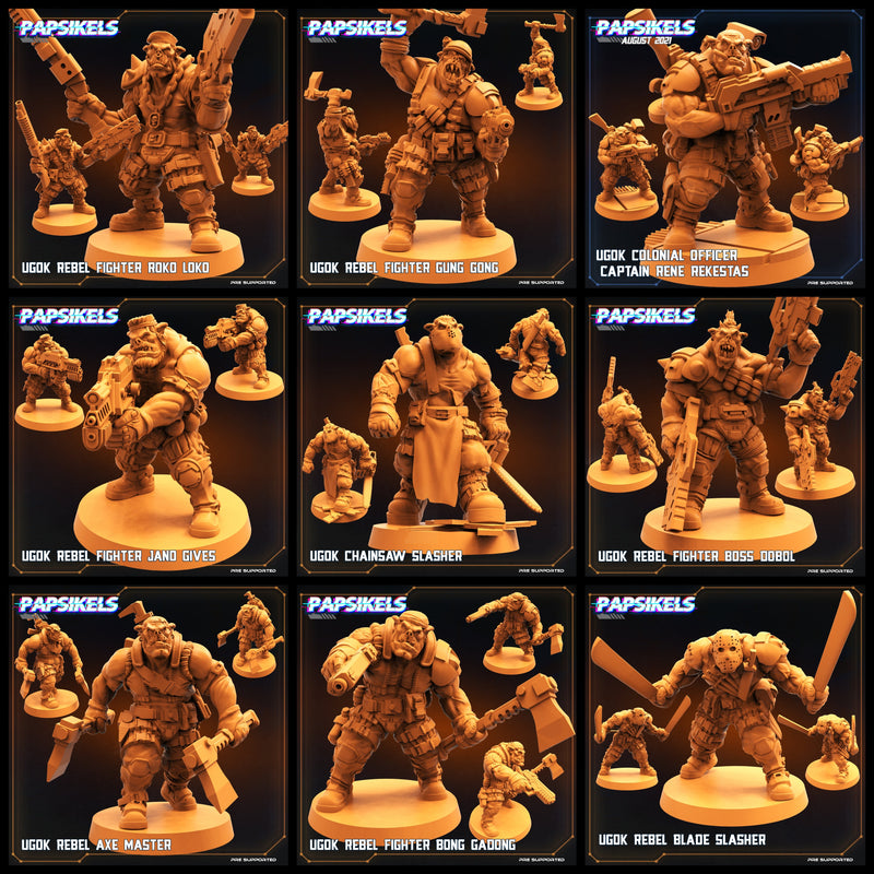 Ugok Rebel Miniatures | Dropship Troopers III | Sci-Fi Miniature | Papsikels TabletopXtra
