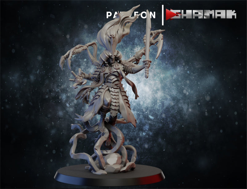 Ulrien | Dark Elda | Fantasy Miniature | Ghamak TabletopXtra