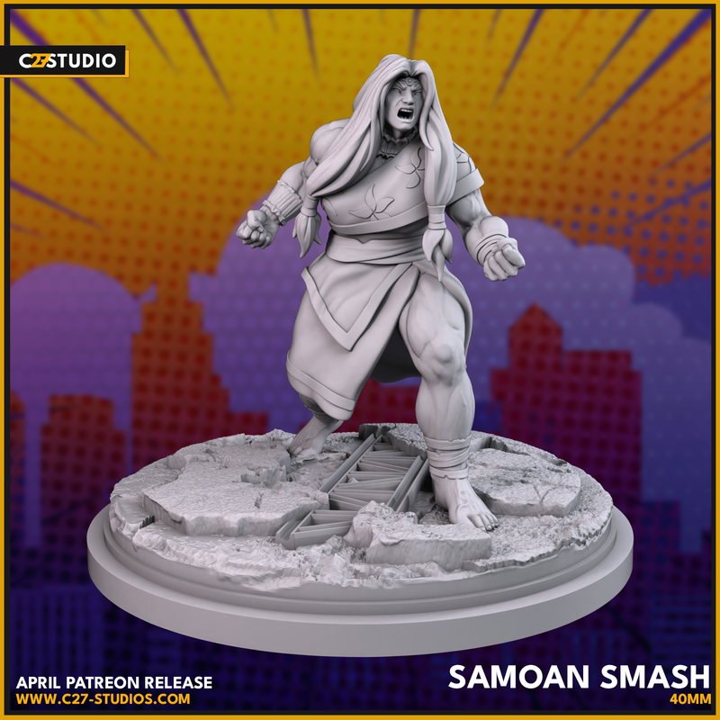 Samoan Smash | Heroes | Sci-Fi Miniature | C27 Studio