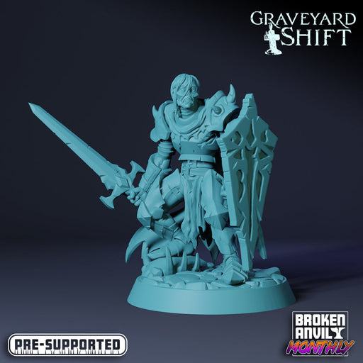 Undead Knight 1 | Graveyard Shift | Tabletop RPG Miniature TabletopXtra