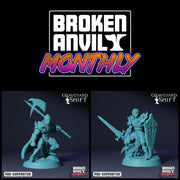 Undead Knight Miniatures | Graveyard Shift | Tabletop RPG Miniature TabletopXtra