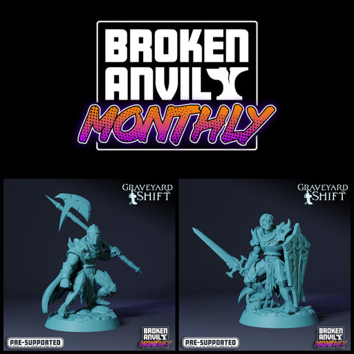 Undead Knight Miniatures | Graveyard Shift | Tabletop RPG Miniature TabletopXtra