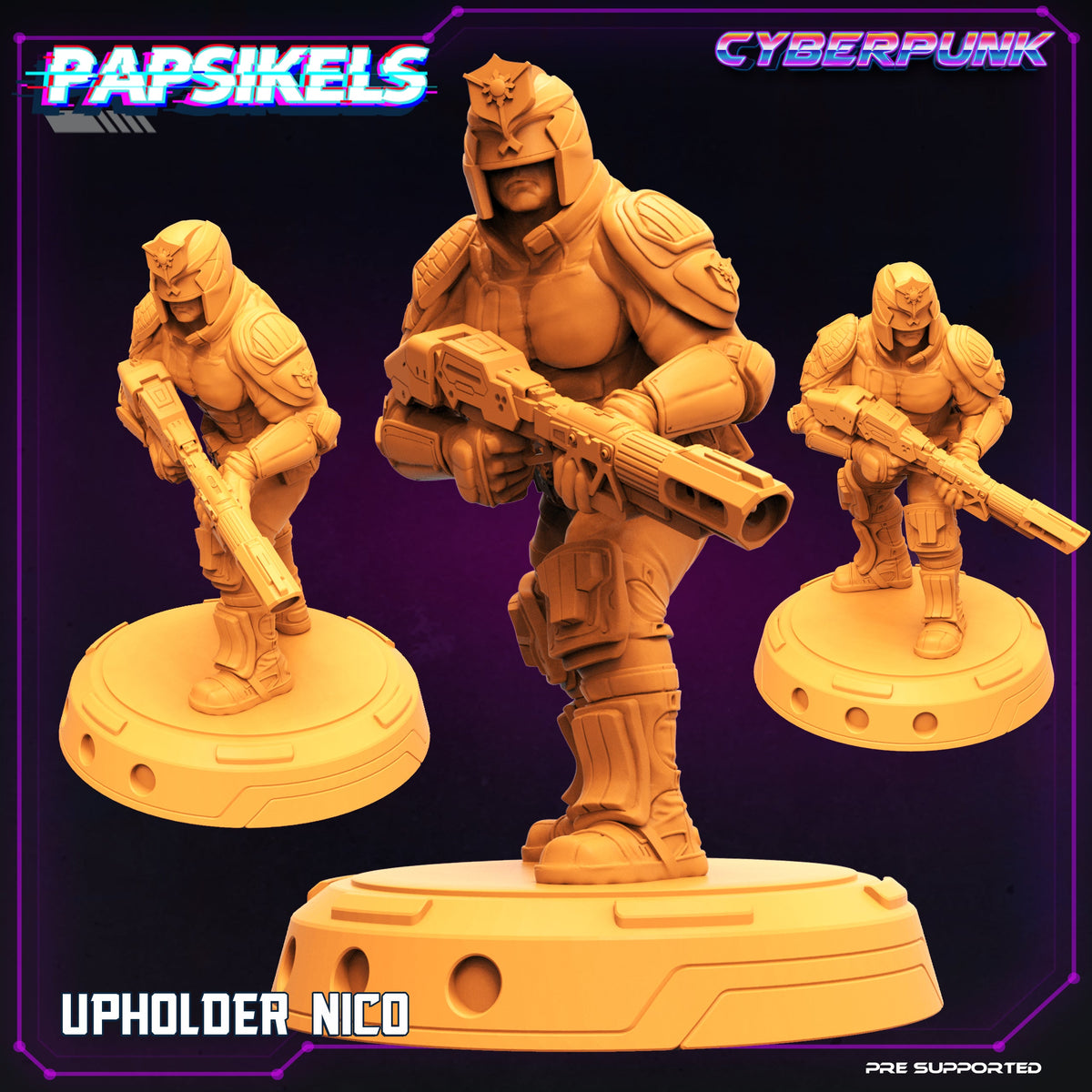 Upholder Nico | Law Upholders | Sci-Fi Miniature | Papsikels — TabletopXtra
