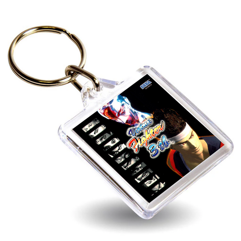 Retro Gaming Box Art Keyring - Gen VI DC Console Style