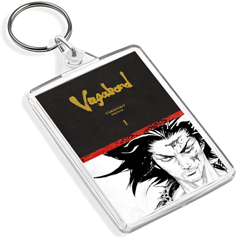 Manga Cover Art Keyring - Dual Sided English / Japanese
