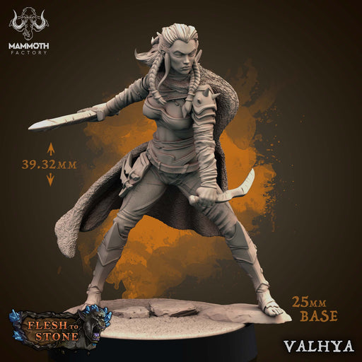 Valhya | Flesh to Stone | Fantasy Tabletop Miniature | Mammoth Factory TabletopXtra