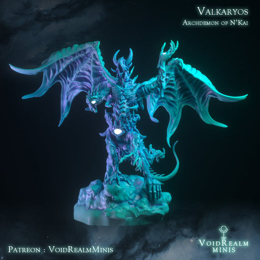 Valkaryos Archdemon of N'Kai | Dwellers of N'Kai | VoidRealm Minis TabletopXtra