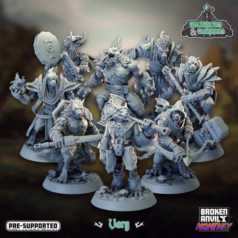 Varg Miniatures | Warriors and Warrens | Tabletop RPG Miniature TabletopXtra