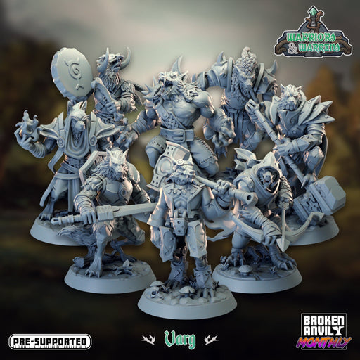Varg Miniatures | Warriors and Warrens | Tabletop RPG Miniature TabletopXtra