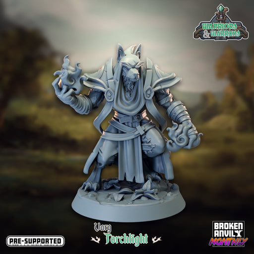 Varg Torchlight | Warriors and Warrens | Tabletop RPG Miniature TabletopXtra