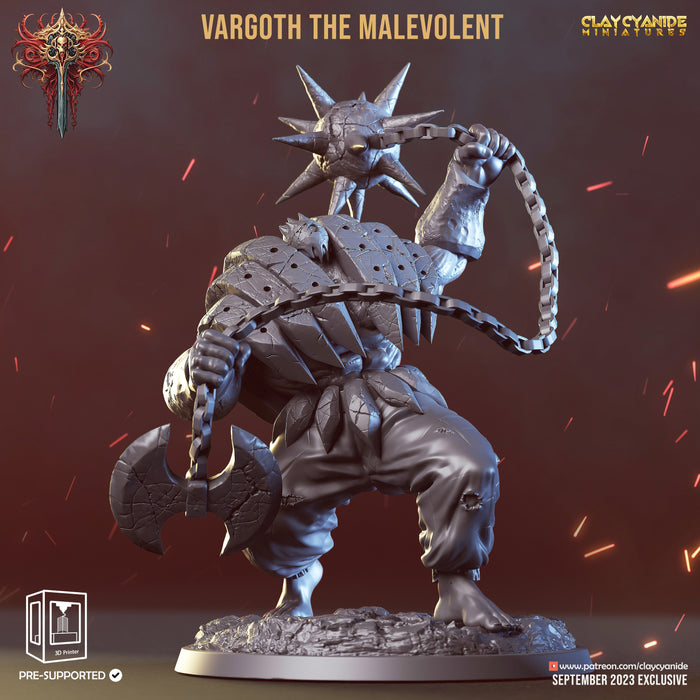 Vargoth the Malevolent | Wrath of Chernobog | Fantasy Miniature | Clay Cyanide