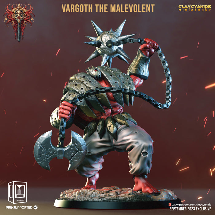 Vargoth the Malevolent | Wrath of Chernobog | Fantasy Miniature | Clay Cyanide