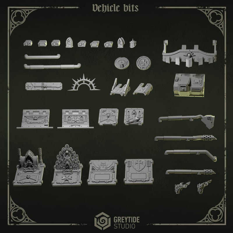 Vehicle Upgrade Kit | Eternal Pilgrims | Conversion Bits For 28mm 32mm Sci-fi Marines