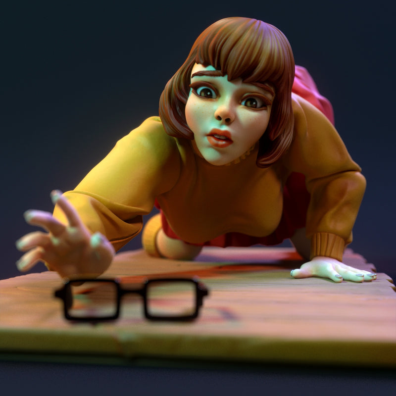 Velma | Pin-Up Statue Fan Art Miniature Unpainted | Torrida Minis