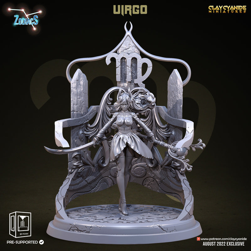 Virgo | Zodiacs | Fantasy Miniature | Clay Cyanide TabletopXtra