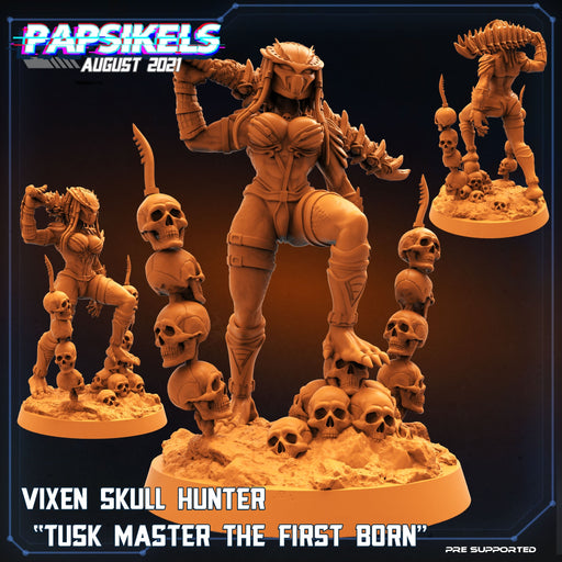 Vixen Skull Hunter Tusk Master the First Born | Skull Hunters Vs Exterminators | Sci-Fi Miniature | Papsikels TabletopXtra
