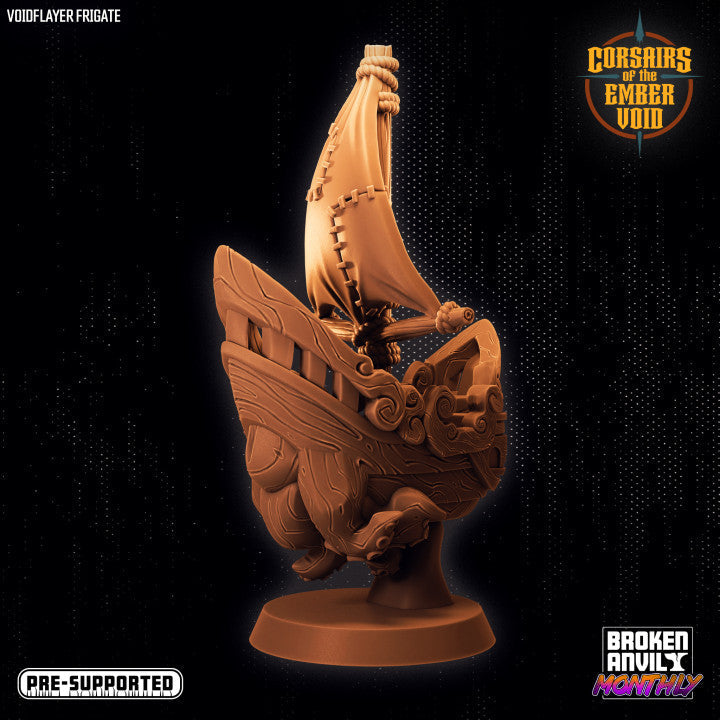 Voidflayer Frigate | Corsairs of the Ember Void | Tabletop RPG Miniature TabletopXtra