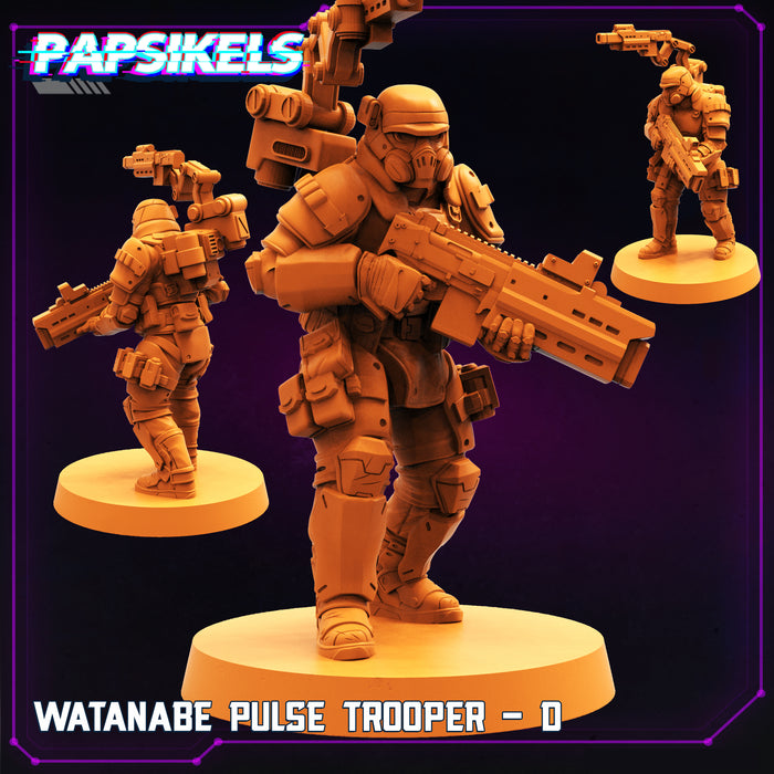 Watanabe Pulse Trooper D | Cyberpunk | Sci-Fi Miniature | Papsikels