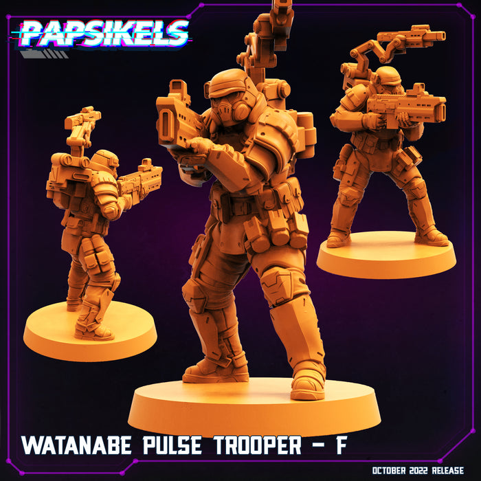Watanabe Pulse Trooper F | Cyberpunk | Sci-Fi Miniature | Papsikels