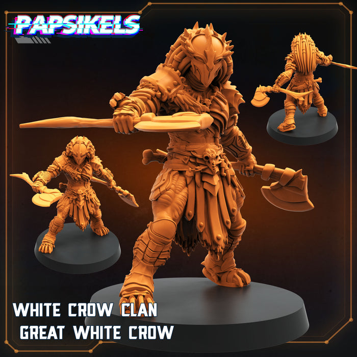 Great White Crow Skull Hunter | Dropship Troopers IV | Sci-Fi Miniature | Papsikels