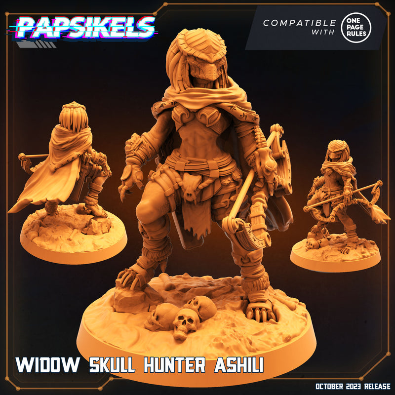 Widow Skull Hunter Miniatures | Skull Hunters | Sci-Fi Miniature | Papsikels