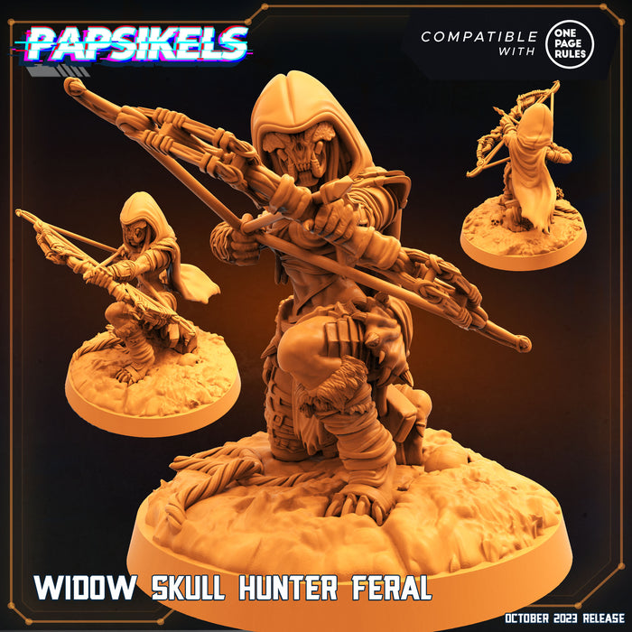 Widow Skull Hunter Miniatures | Skull Hunters | Sci-Fi Miniature | Papsikels