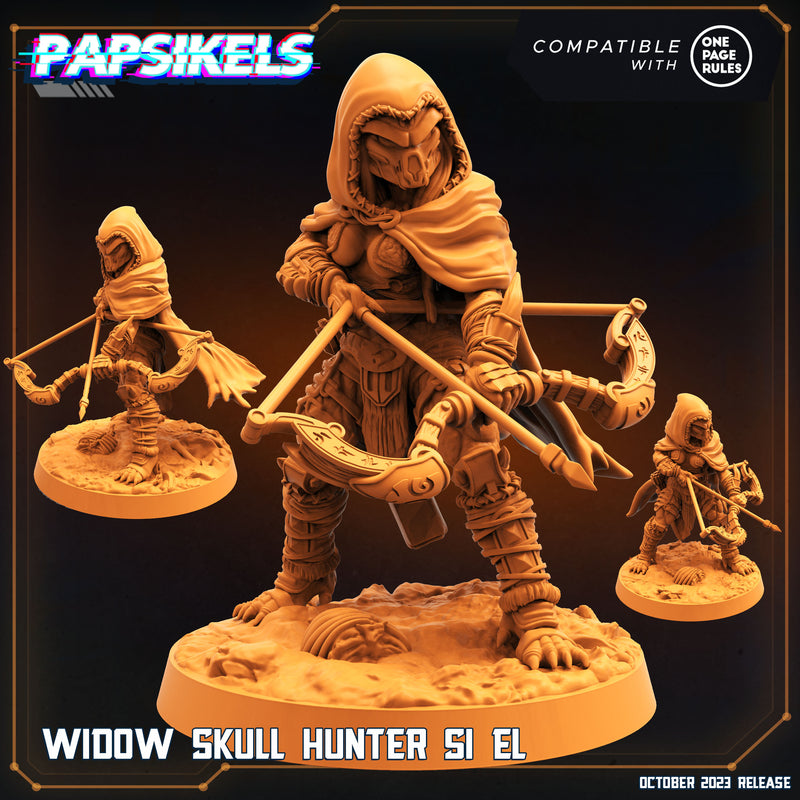 Widow Skull Hunter Miniatures | Skull Hunters | Sci-Fi Miniature | Papsikels