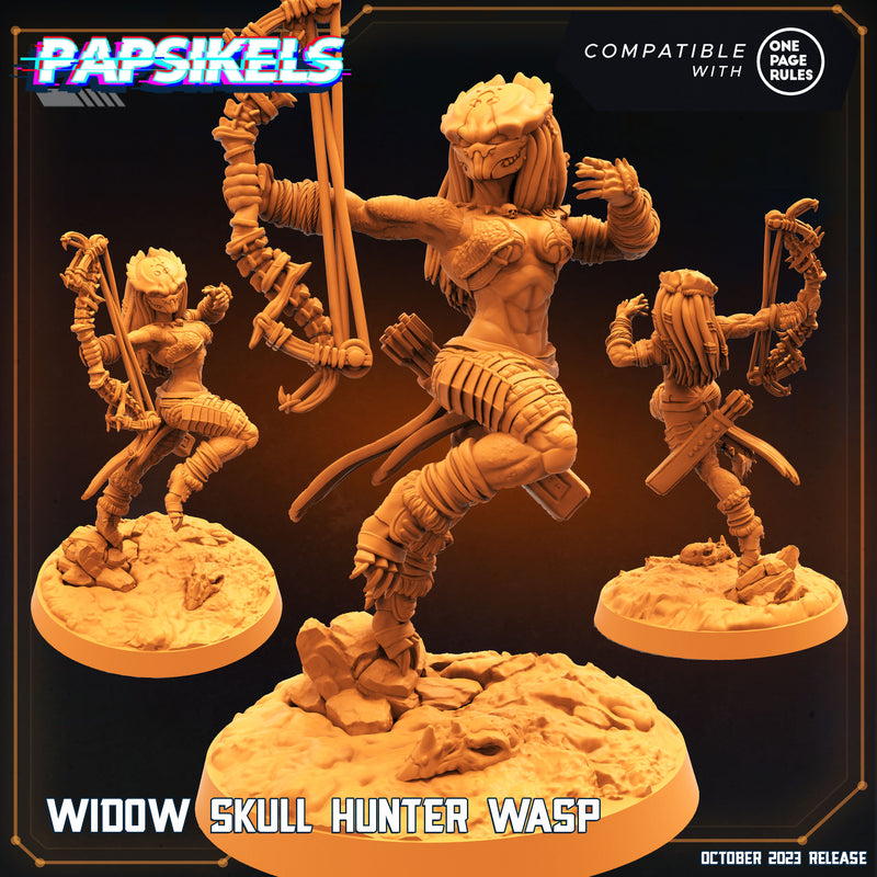 Widow Skull Hunter Wasp | Skull Hunters | Sci-Fi Miniature | Papsikels